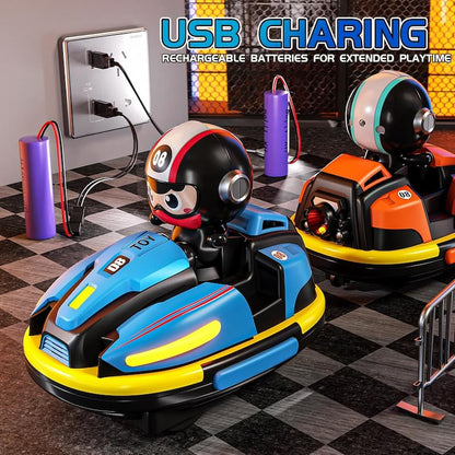 Bumper Car RC - 2,4-GHz-Ferngesteuertes Autoscooter-Spiel für zwei Spieler