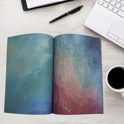 TraceDrawings -  Entspannendes Malbuch mit Tintenfarben