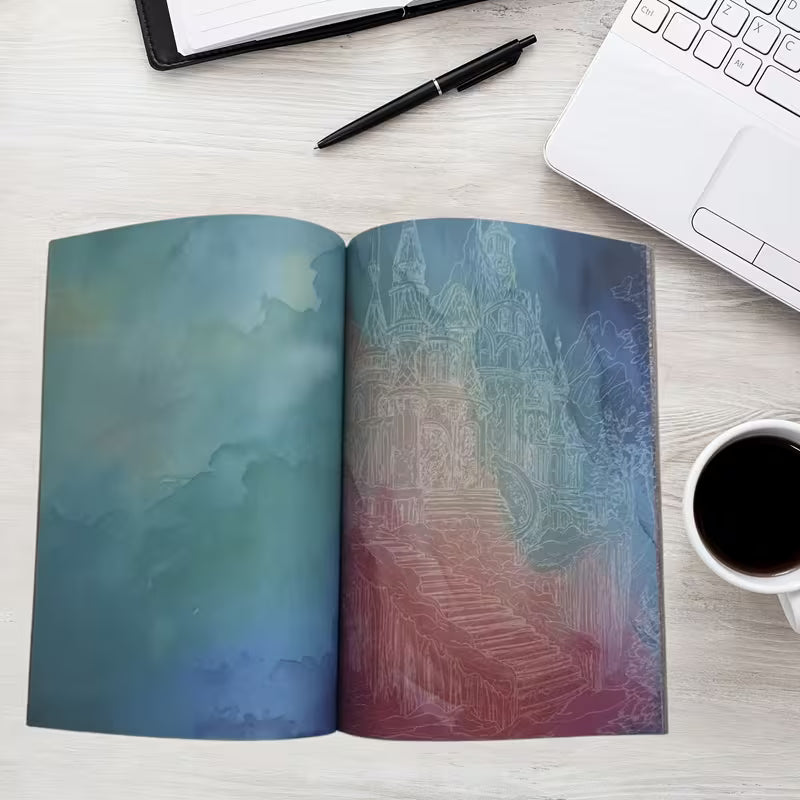 TraceDrawings -  Entspannendes Malbuch mit Tintenfarben