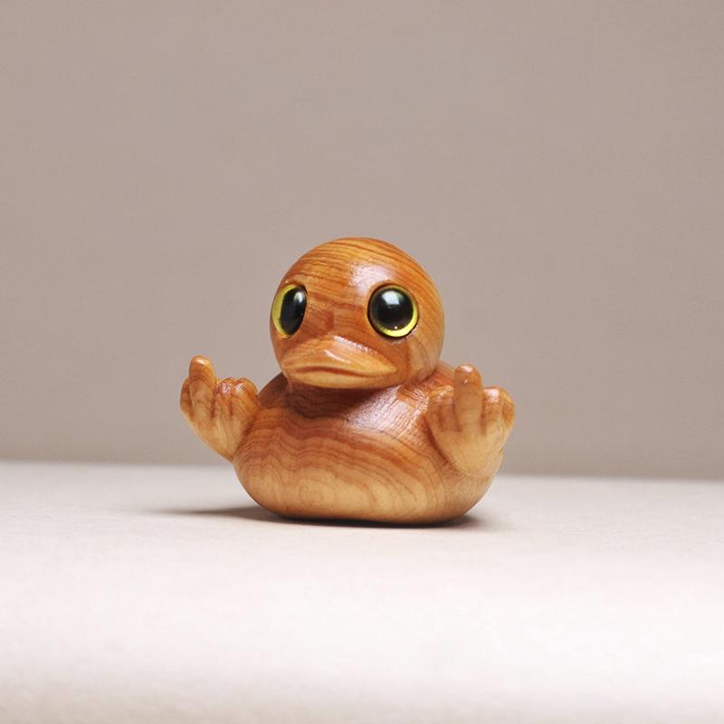 RudeDuck - Mittelfinger-Holzent