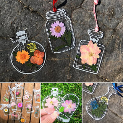 FlowerMark - DIY Trockenblumen Lesezeichen Set