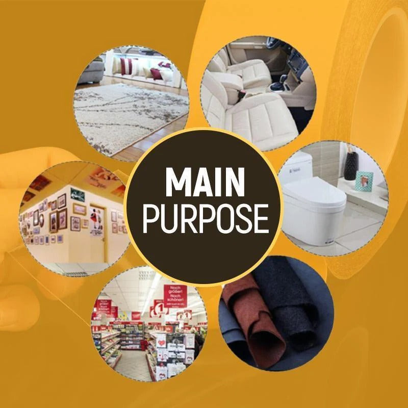 Doppelseitiges Klebeband mit Fasernetz für zusätzliche Festigkeit