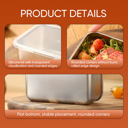 PrepContainer - Lebensmittelbehälter aus Edelstahl [2+1 GRATIS!!]
