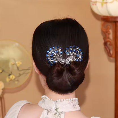 PeacockClip - Pfauenflügel Haarclip Set – Glanz für Abendkleider [2er Set]