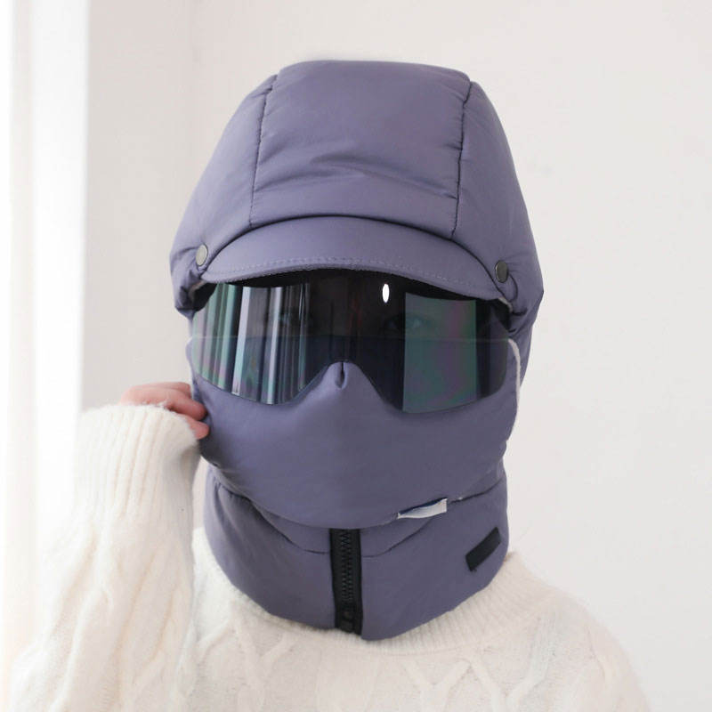 PuffMask - Winddichte Outdoor-Reitmaske mit Brille und vollständiger Abdeckung