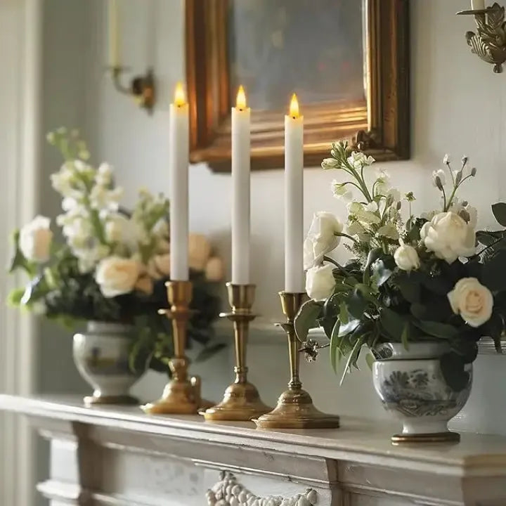 LEDCandles - Wiederaufladbare LED-Wachskerzen 6er Set — Nachhaltig & sicher ohne Brandgefahr