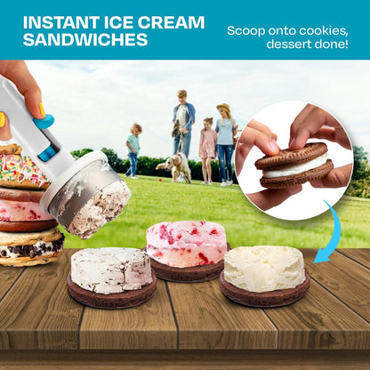 JollyScoop - Eiscreme-Sandwich-Portionierer – Ideal für kreative Sommer-Desserts