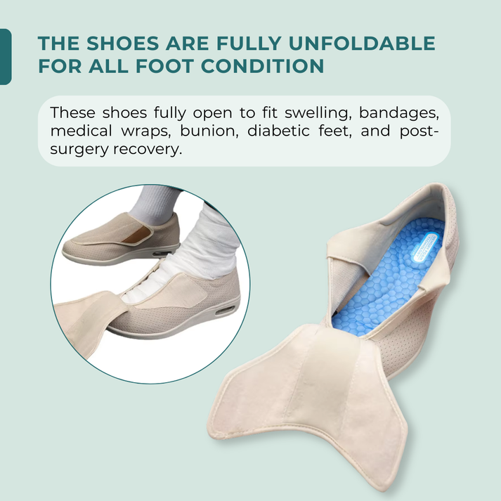 ComfySteps - Bequeme Schuhe für geschwollene Füße