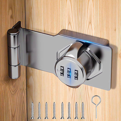 LukaLock - Kombinationsschloss aus Zinklegierung – Schlüsselloses Türschloss mit 1000 Codes