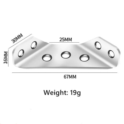 MesoTie - Möbeleckverbinder aus Edelstahl – Robuste Stützwinkel [10 Stück]
