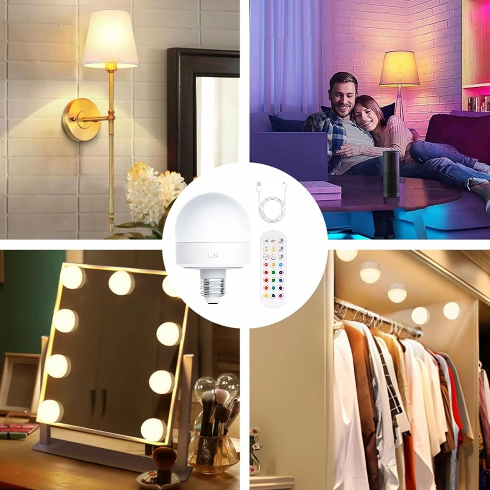 BatteryBulb - Wiederaufladbare LED-Lampe [E27]