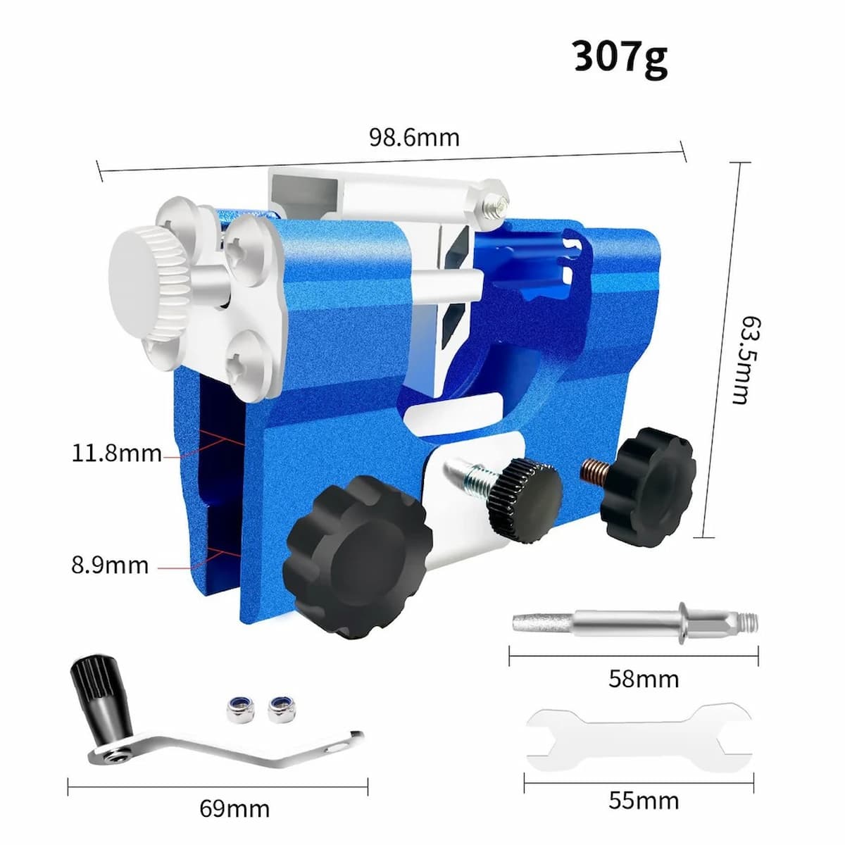 Tragbarer Kettensägen-Schärfer