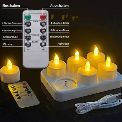 TeaLED - Wiederaufladbare LED-Teelichter