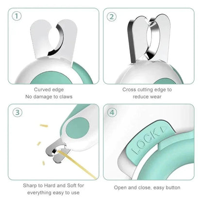 Katzen-Nagelknipser mit LED für präzises Schneiden