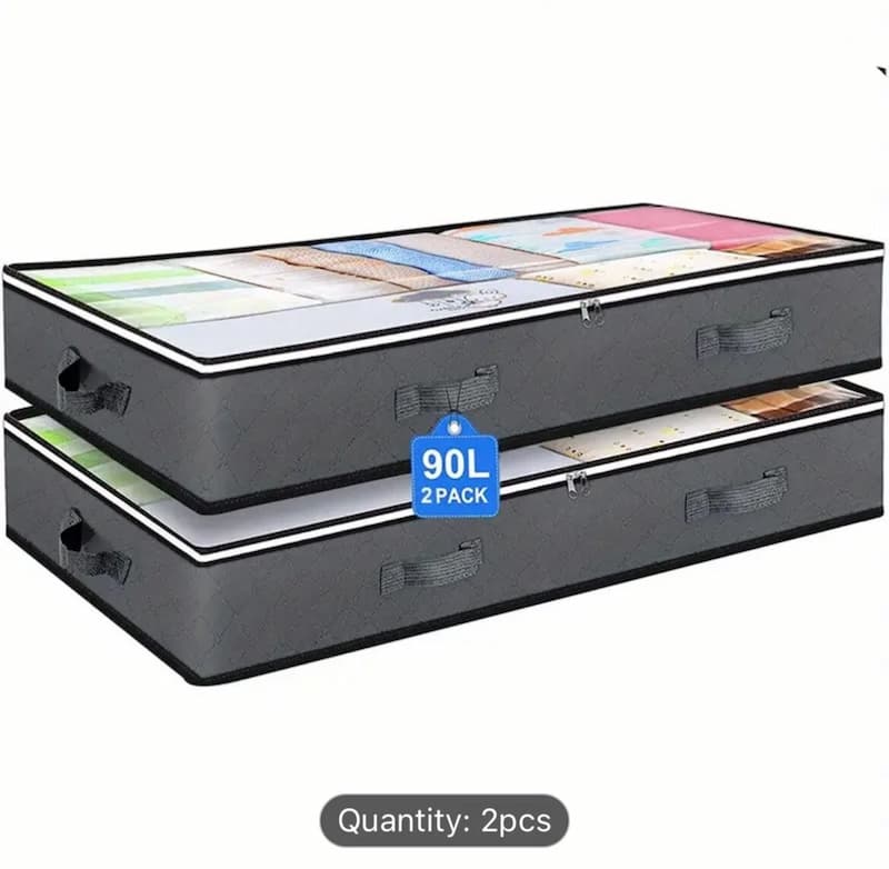 Bed Storage - Unterbett-Aufbewahrungstaschen – Platzsparend & Faltbar (2er-Set)