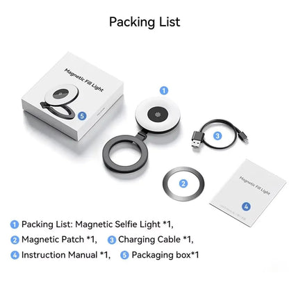 MagRingLight - Magnetischer Lichtdiffusor — Perfektes Licht für Foto & Livestream