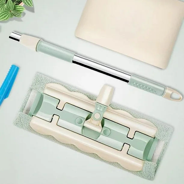 MicroFiberMop - Flachmopp für Mikrofasertücher - mühelose Bodenreinigung ohne Bücken