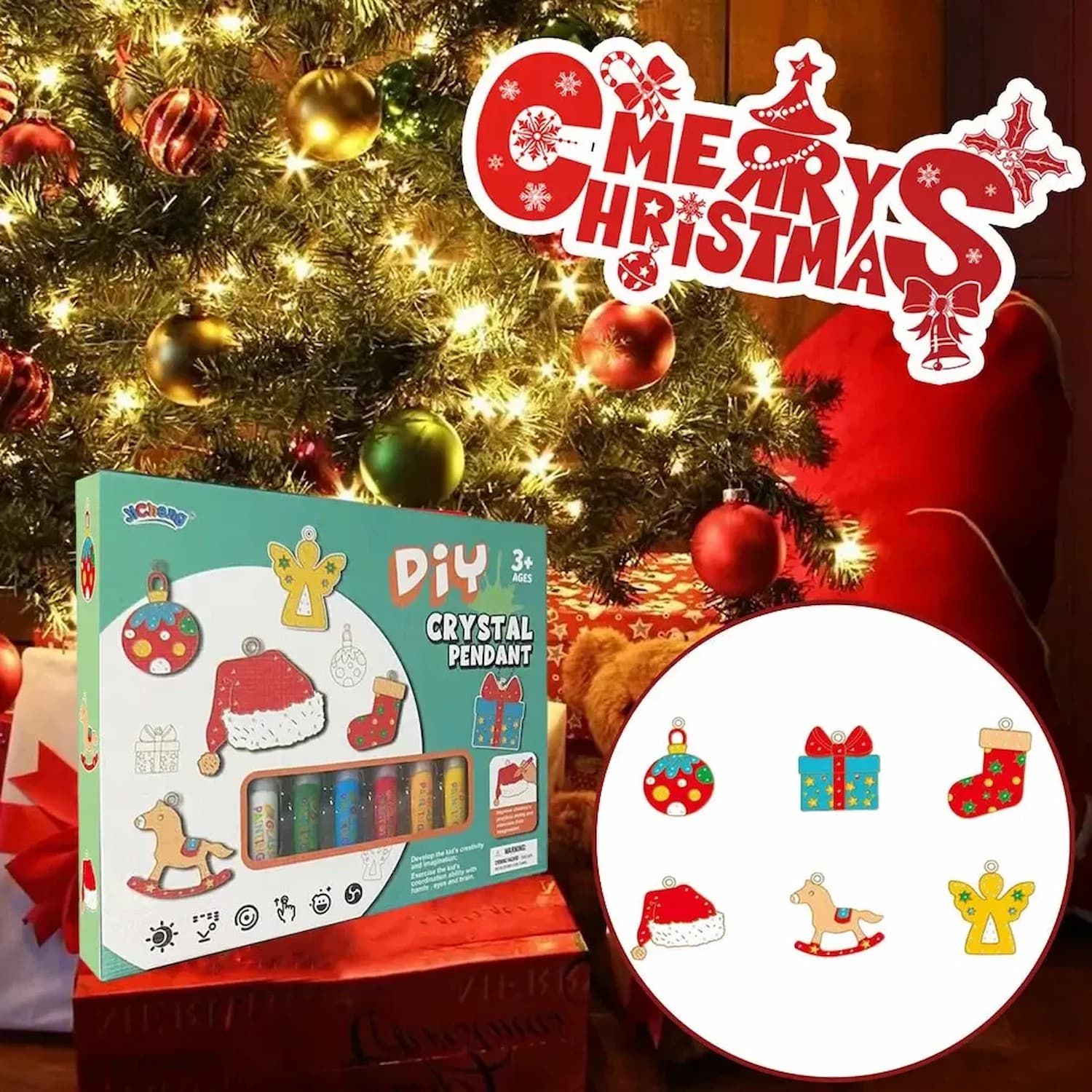 PendantKit - DIY-Kristallmalerei-Set — Farbenfrohe Kristallanhänger selbst gestalten