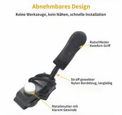 RepairZip - Reißverschluss-Schieber Reparaturset – Universell & langlebig aus Metall