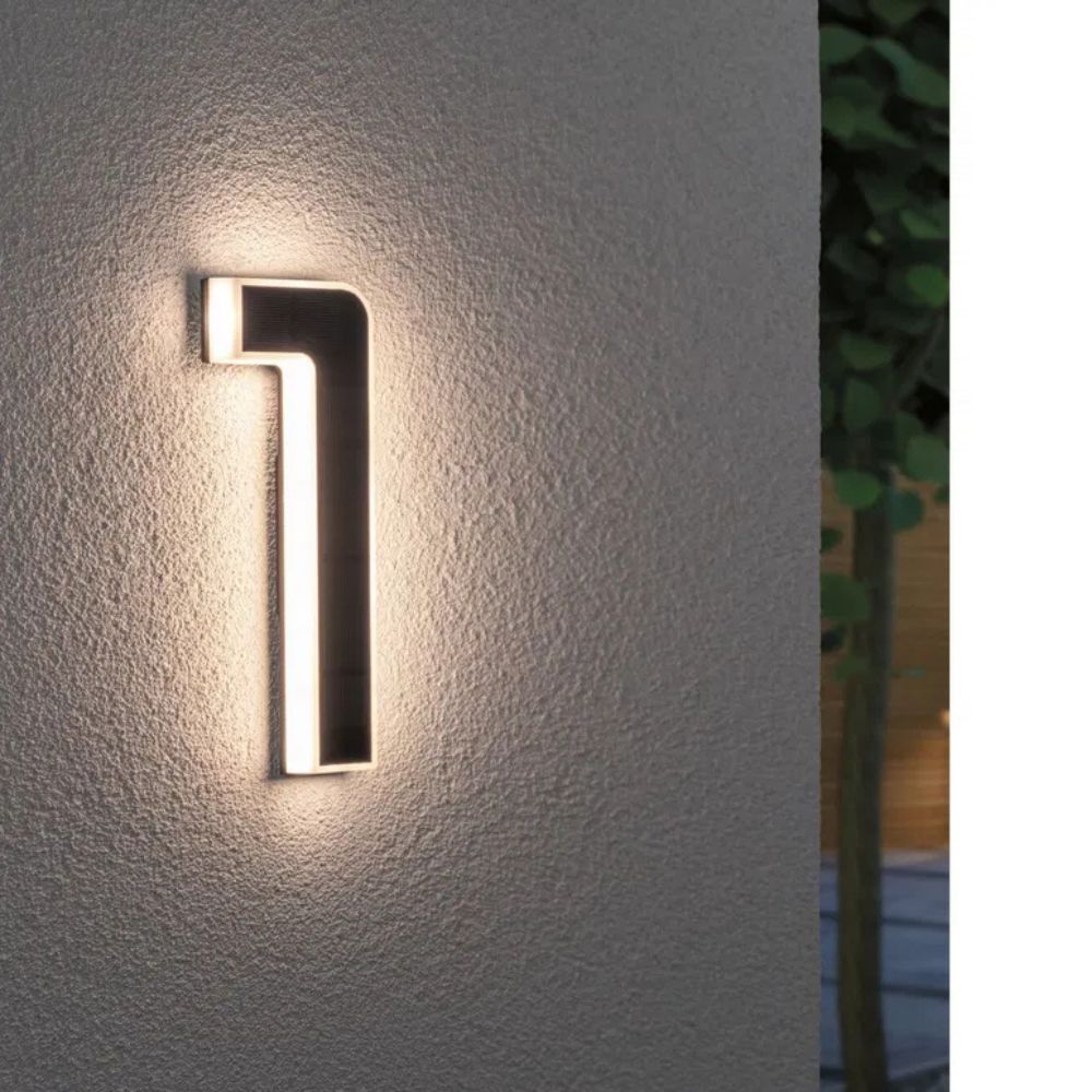 LightNumbers - Solarbetriebene beleuchtete Hausnummern