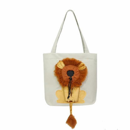 Cat Mane Bag - Tragetasche aus Segeltuch für Haustiere
