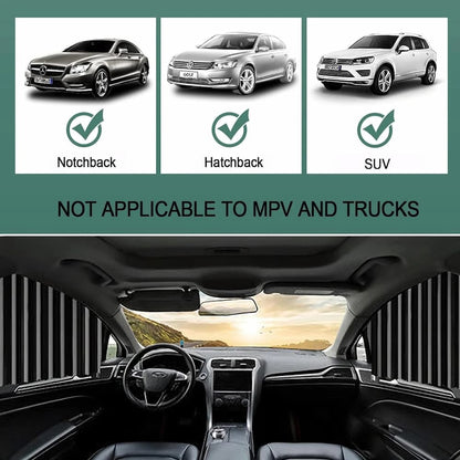 CarCurtain - Universal-Sonnenschutz mit Magneten - Fahren Sie kühl und privat