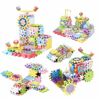 Gear Builder - Montessori-Steckklötze