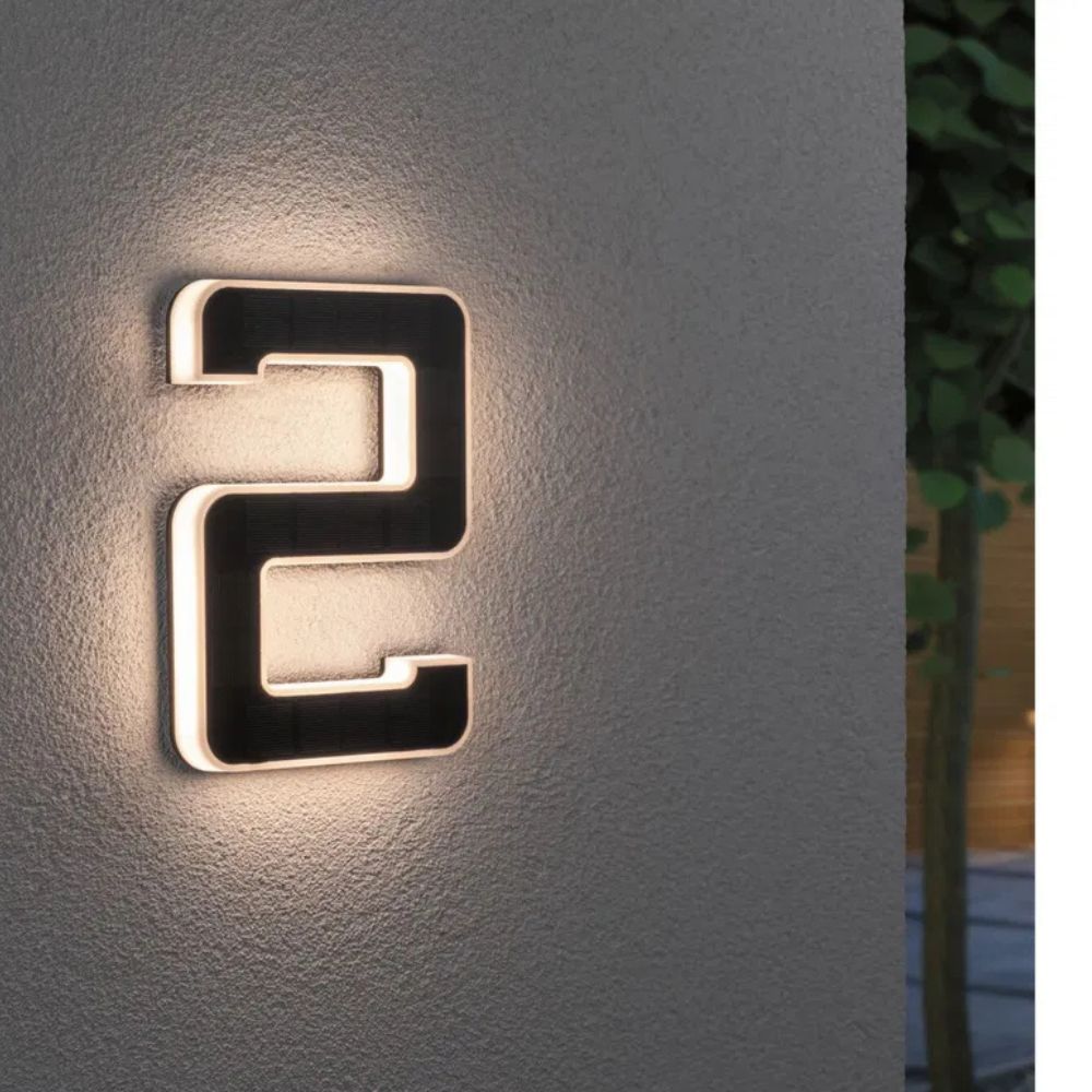 LightNumbers - Solarbetriebene beleuchtete Hausnummern