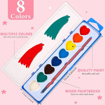 Heart Paint - Mini-Aquarellfarben-Set