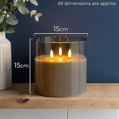 LedCandle - Große LED-Glaskerzen — gemütliche Atmosphäre per Fernbedienung