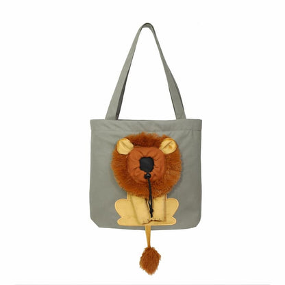 Cat Mane Bag - Tragetasche aus Segeltuch für Haustiere