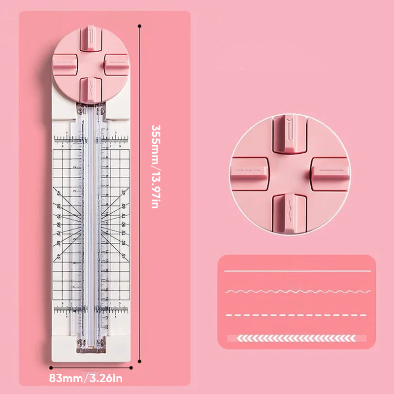 PaperCutter - 4-in-1-Papierschneider – für Karten, Scrapbooking und kreative Deko