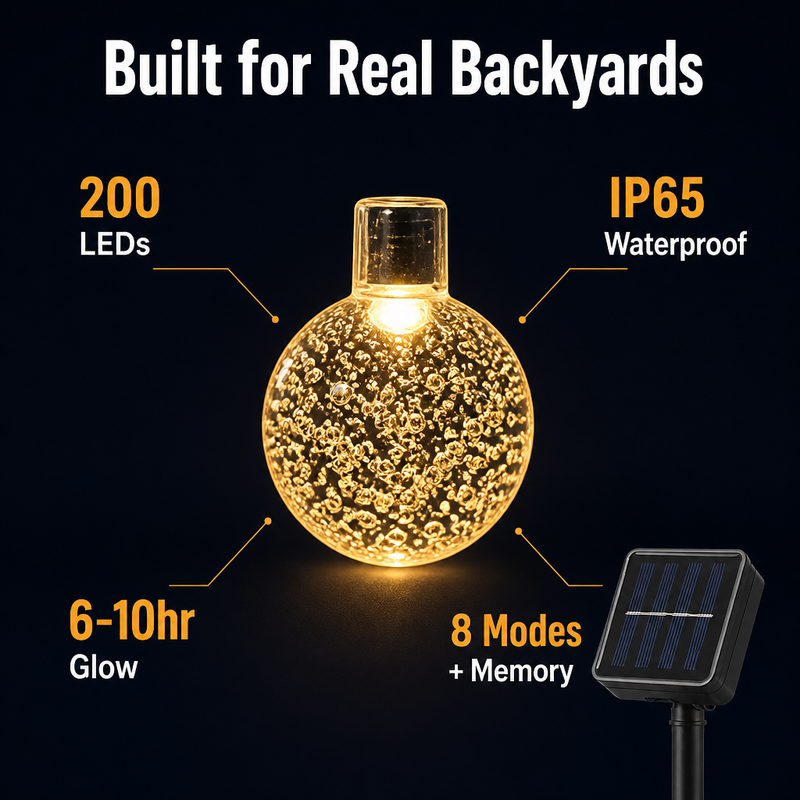 String Bulbs - Beleuchte deinen Garten so, wie auf dem Pinterest-Pin, den du immer wieder speicherst