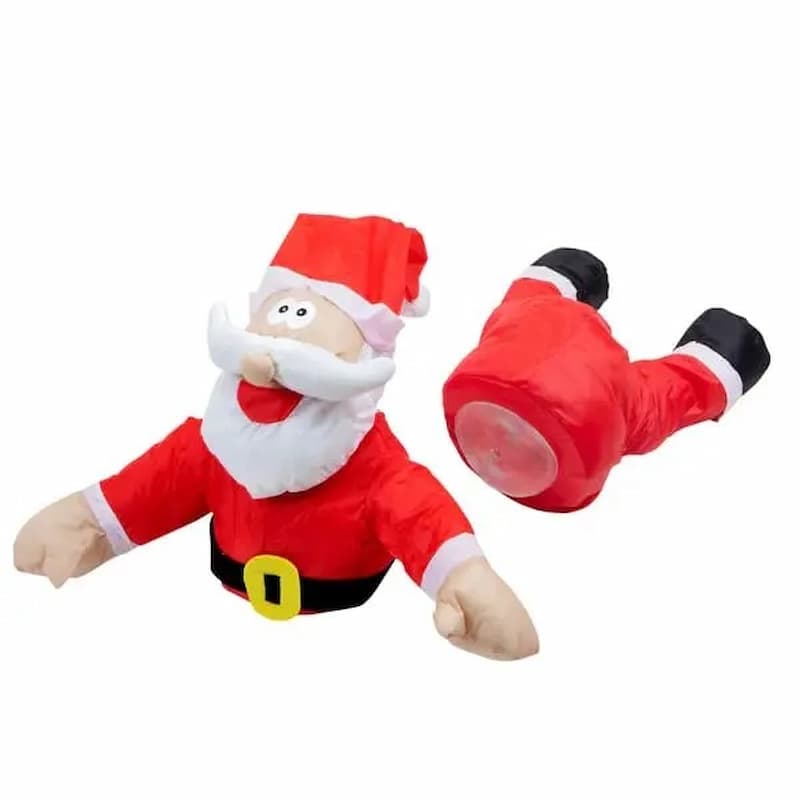 ChristmasCrash - Lustige Santa-Crash-Fensterdeko — Für Haus & Büro zur Weihnachtszeit