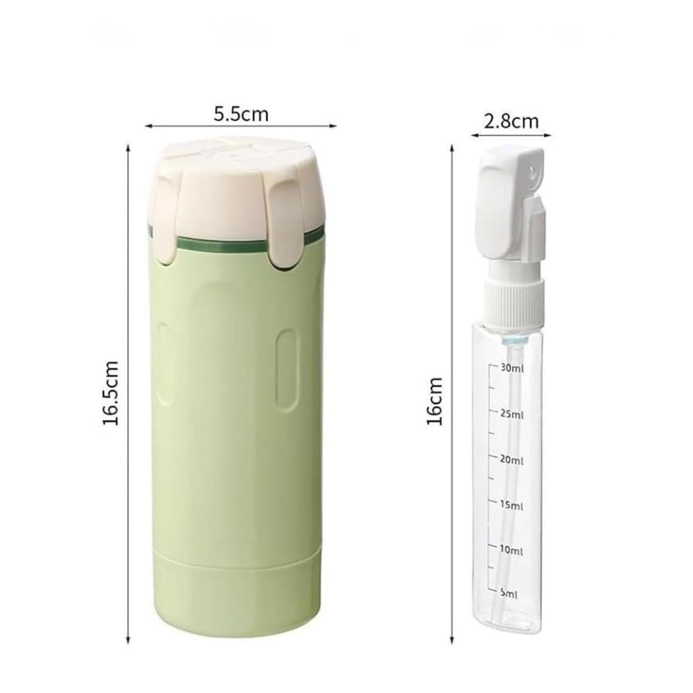 Travel Dispenser Cup - Auslaufsicherer 4-in-1-Reisedosierer