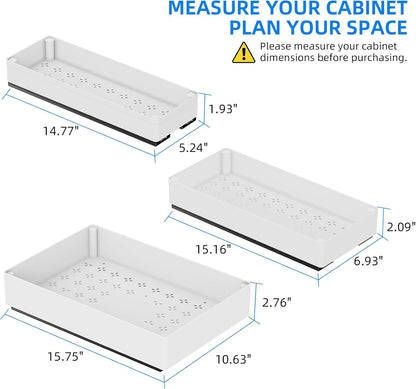 PullOutTrays - Schrank Organizer ausziehbar — Kein mühsames Montieren nötig