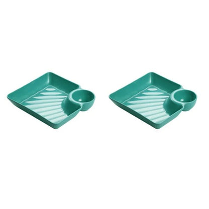 Dip Plate - Teller mit separatem Soßenfach für sauberes Essen