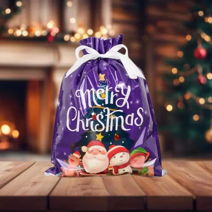 ChristmasBag - Weihnachtliche Geschenkbeutel mit Schleifen [5er-Set]