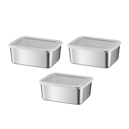 PrepContainer - Lebensmittelbehälter aus Edelstahl [2+1 GRATIS!!]