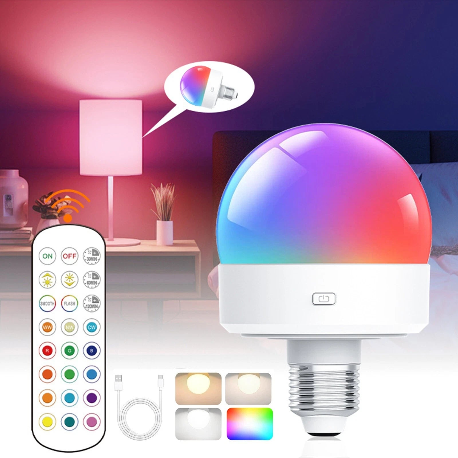 BatteryBulb - Wiederaufladbare LED-Lampe [E27]