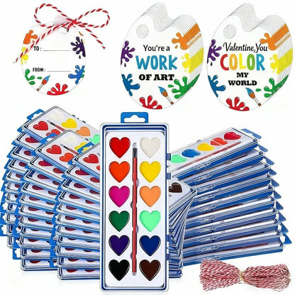 Heart Paint - Mini-Aquarellfarben-Set