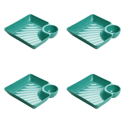 Dip Plate - Teller mit separatem Soßenfach für sauberes Essen