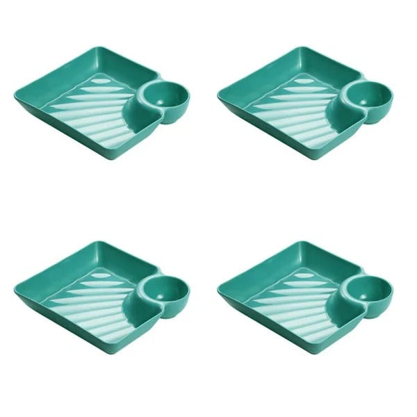 Dip Plate - Teller mit separatem Soßenfach für sauberes Essen