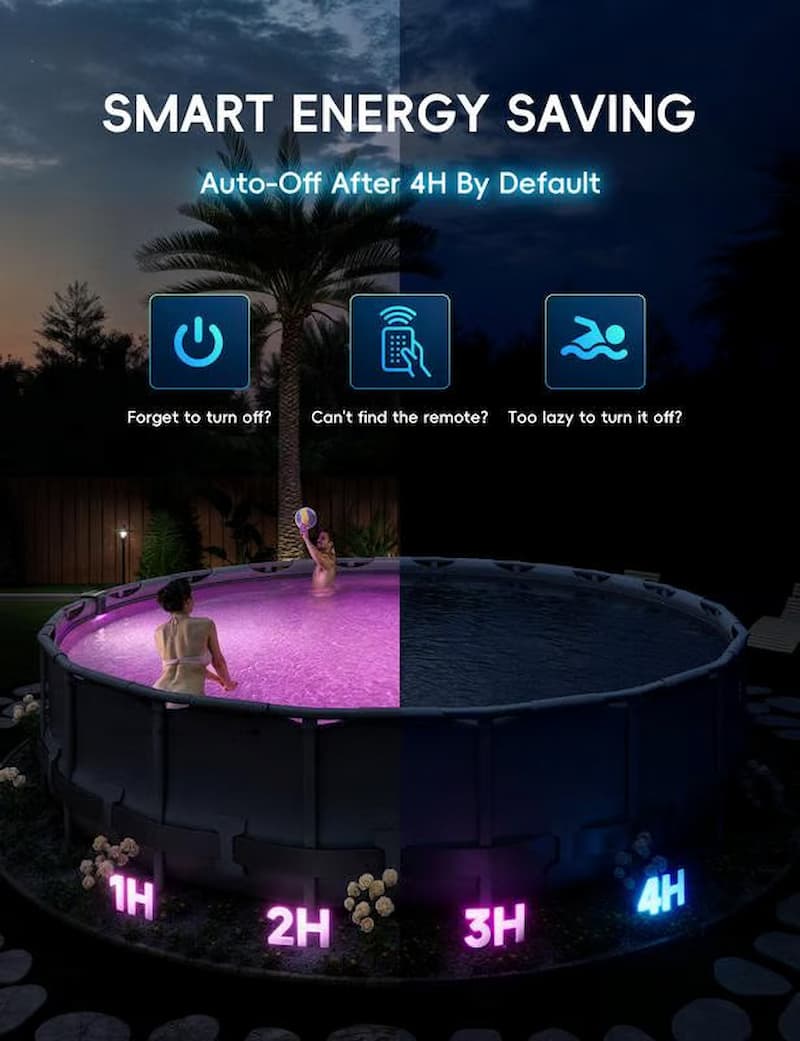 Pool Light - Solarbetriebene Pool-Stimmungsbeleuchtung