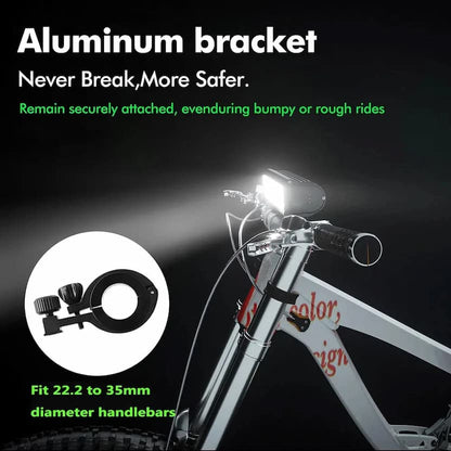 Bicycle LED Bar - Fahrradlicht LED 1400 Lumen – USB aufladbar und wasserdicht