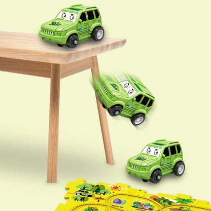 PuzzleTrack - Lernpuzzle-Rennbahn mit Elektrofahrzeugen