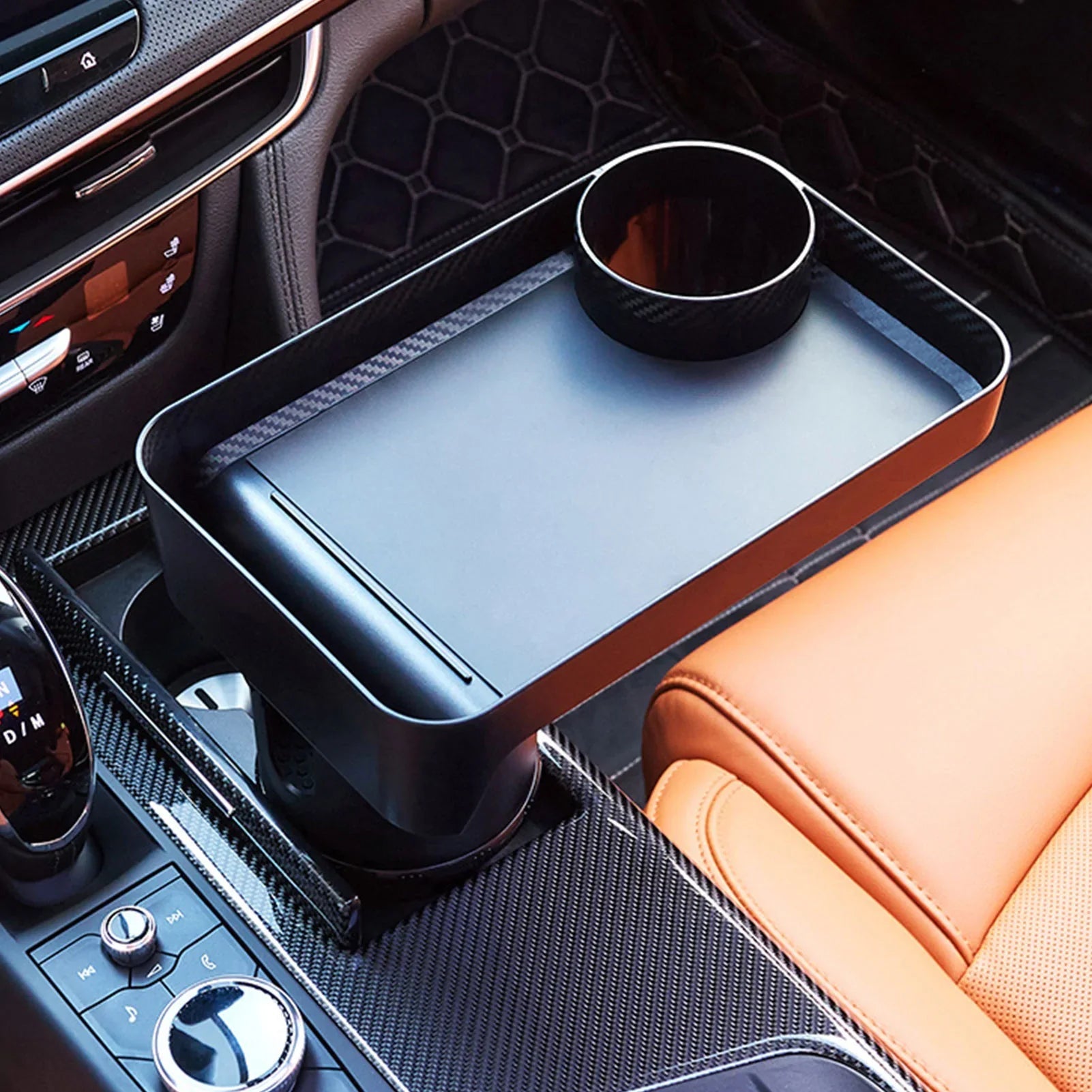 Auto Cup Holder Extender & Food Tray - Frest