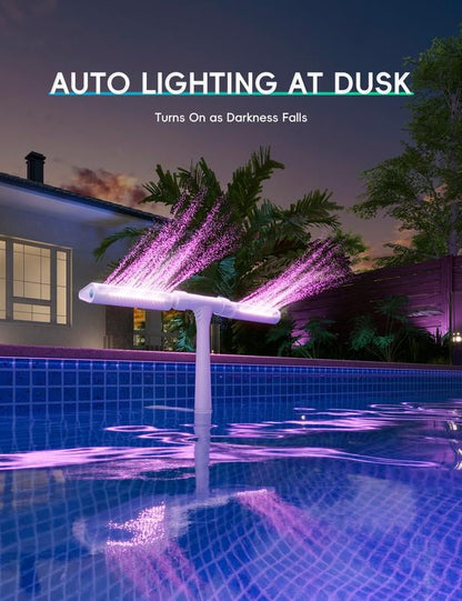 HypnoMist™ – Verwandeln Sie Ihren Poolbereich in eine kühle, farbenfrohe nächtliche Oase