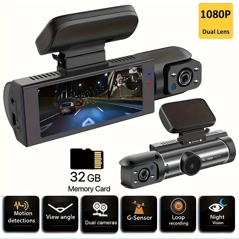 DashCam Pro - Dashboard-Kamera mit zwei Kameras und einem Display - Frest
