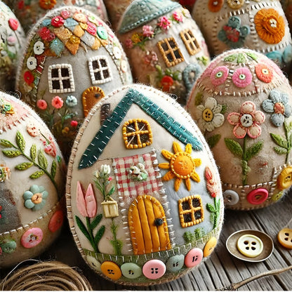 FeltEgg - Patchwork Filz Ei DIY satz - Frest